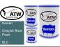 Preview: Nissan, Grayish Blue Pearl, BL0: 500ml Lackdose + 500ml Klarlack + 250ml Härter - Set, von ATW Autoteile West.